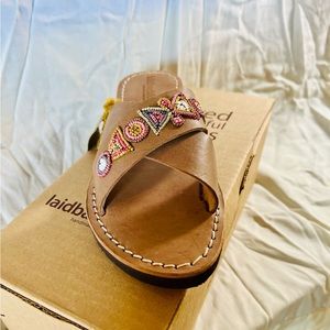 NWT Laidback London Beaded Slide